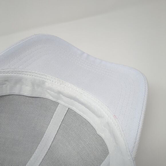 EBCREATE Patch Slideback Hat White One Size Adjustable Embroidered - Picture 9 of 10